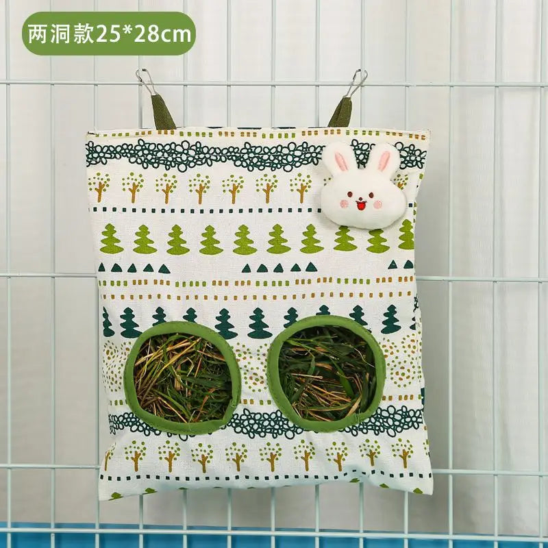 Saco Alimentador de Feno para Coelhos e Roedores