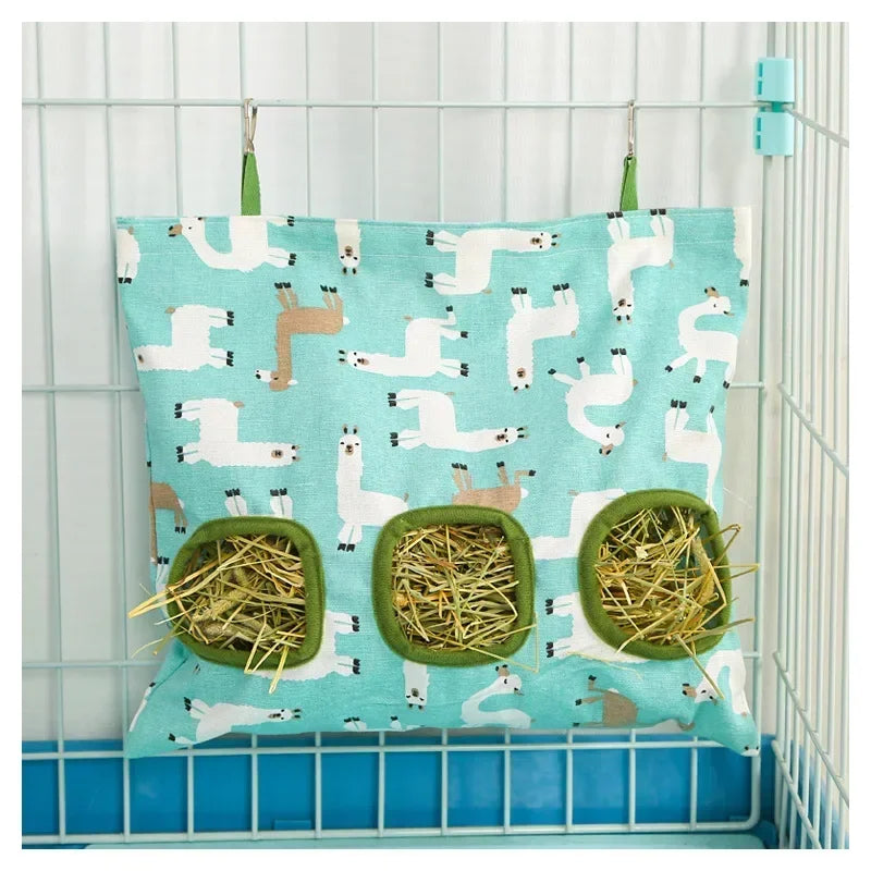 Saco Alimentador de Feno para Coelhos e Roedores