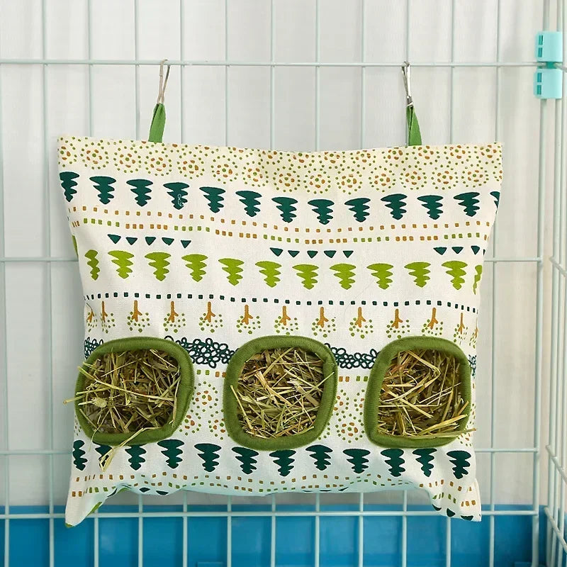 Saco Alimentador de Feno para Coelhos e Roedores
