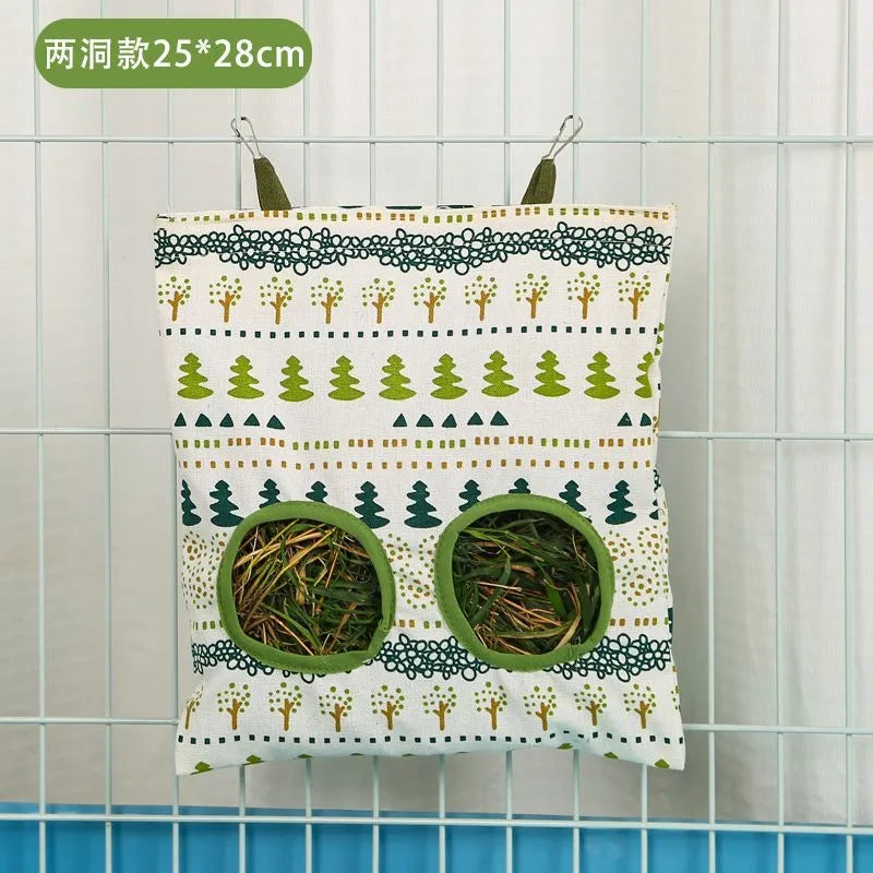 Saco Alimentador de Feno para Coelhos e Roedores