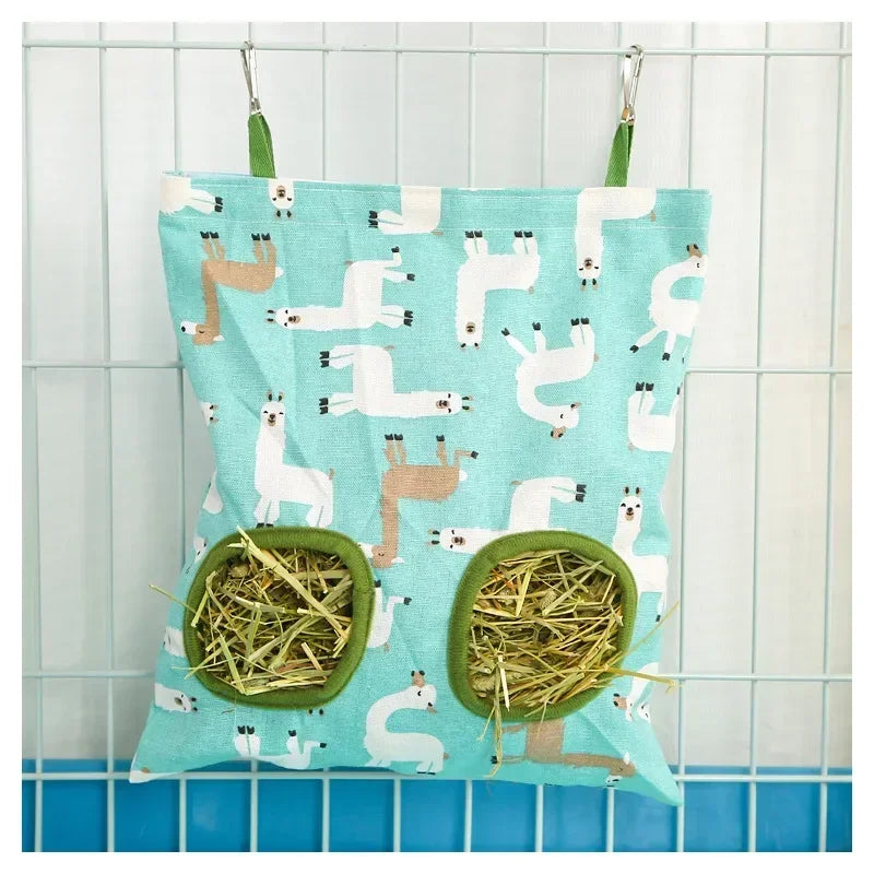 Saco Alimentador de Feno para Coelhos e Roedores