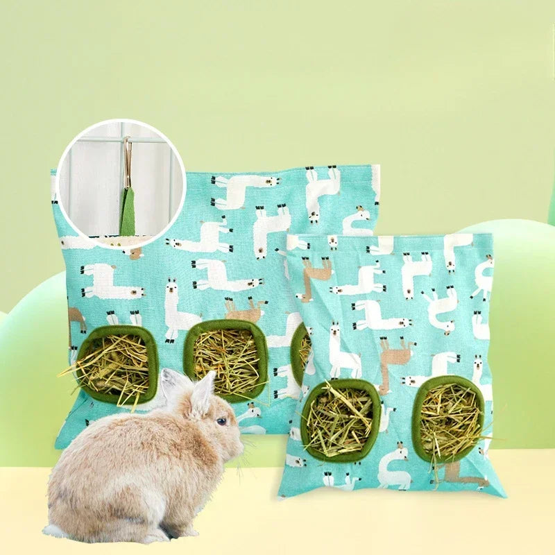 Saco Alimentador de Feno para Coelhos e Roedores