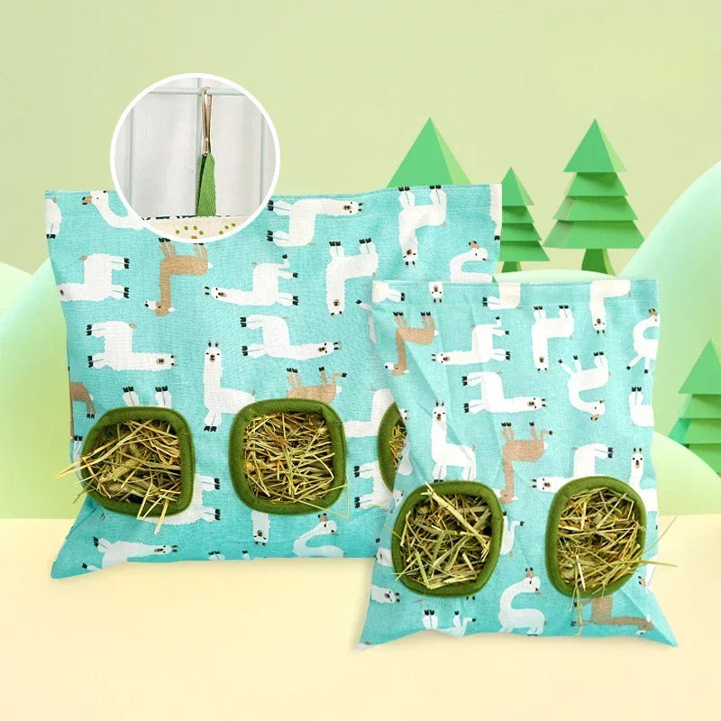 Saco Alimentador de Feno para Coelhos e Roedores